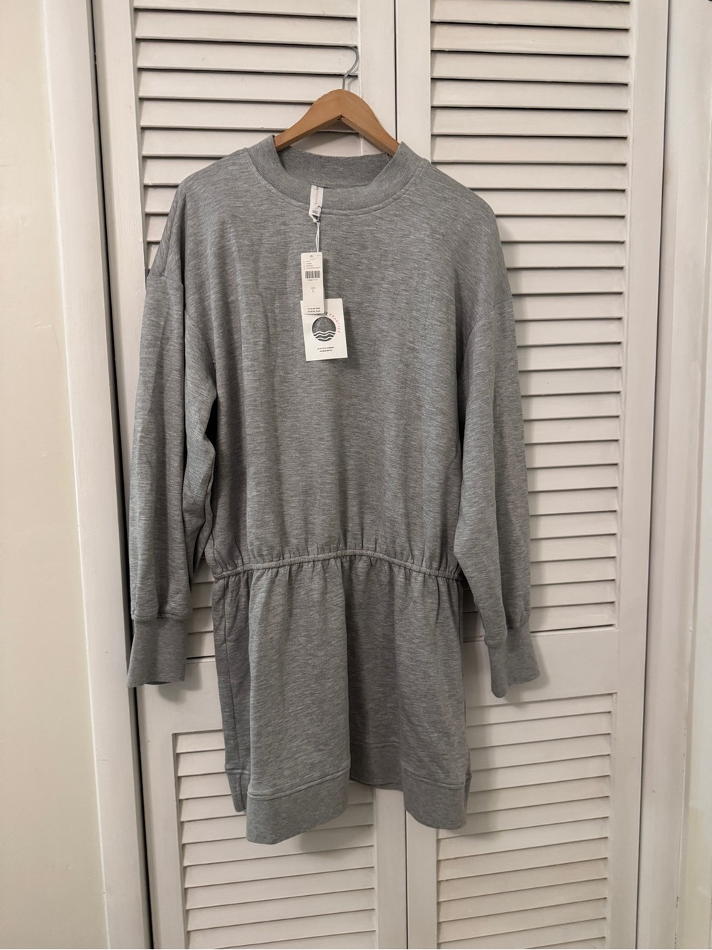 NWT Anthropologie Saturday/Sunday Carmel Fleece Oversized Tunic Dress L